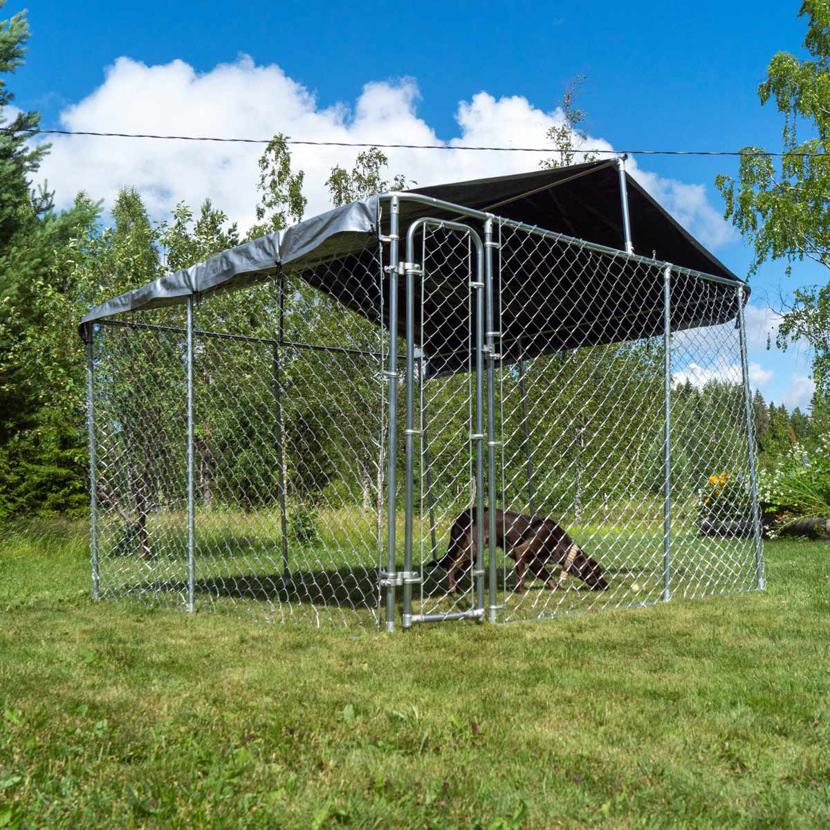 Hundgård Trekker Med Tak