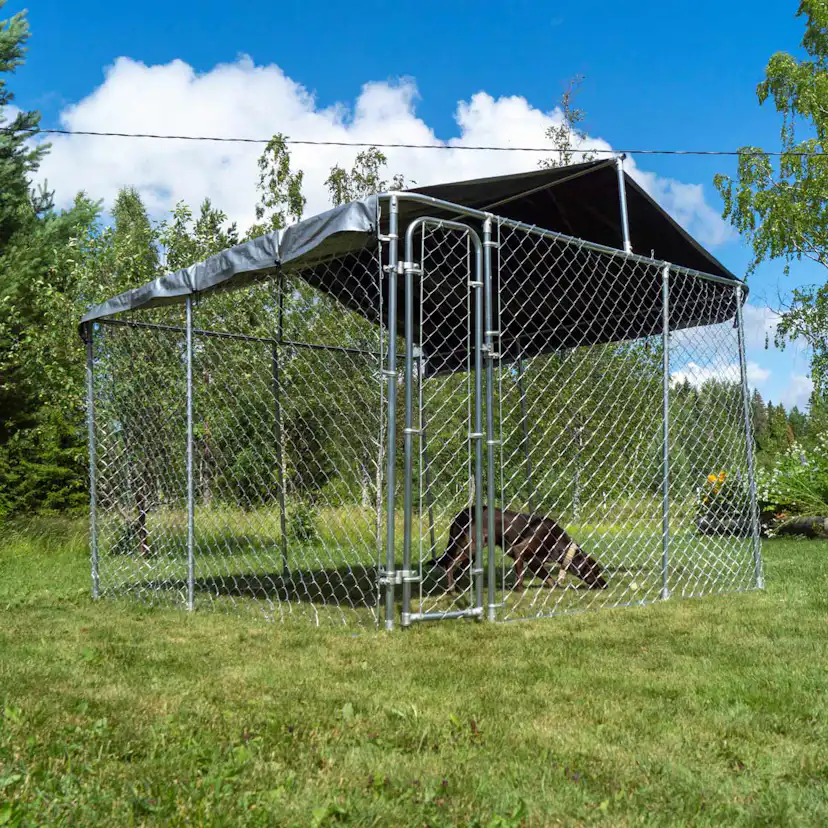 Hundgård Trekker Med Tak