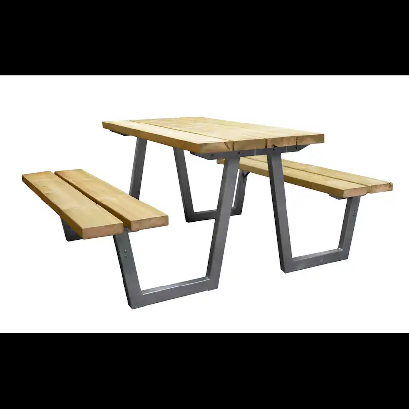 Trädgårdsbänk Skotte Garden Vila Svart Bänkbordsstativ för Utebänk