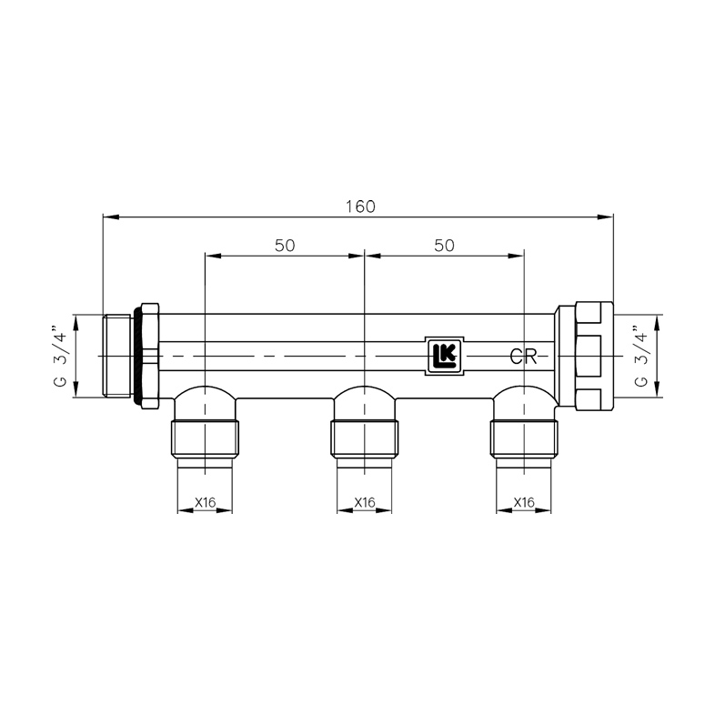 Fördelare LK Systems UNI Pushfit