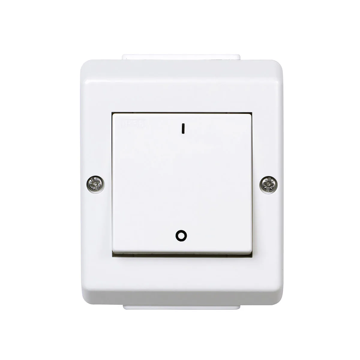 Strömbrytare Elko 2-Pol IP55 Med tryckknappsomkopplare RS Renvit