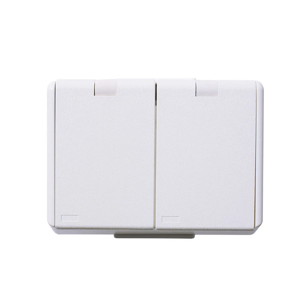 Vägguttag Elko 2-Vägs IP44 Med Lock RS Renvit