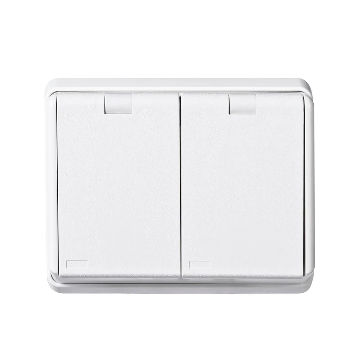 Vägguttag Elko 2-vägs RS Renvit IP44