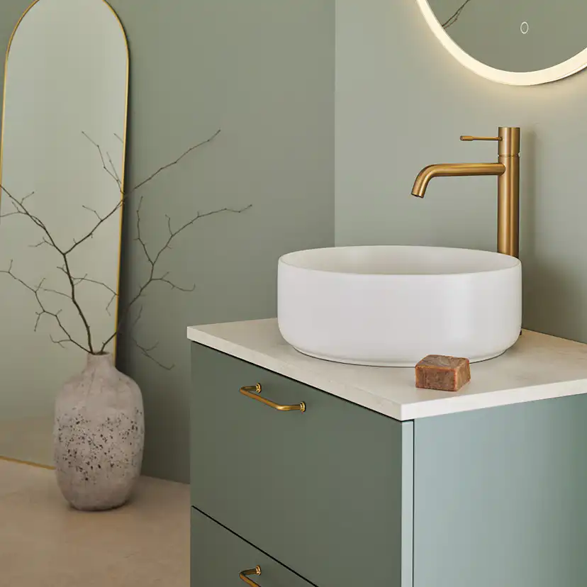 Tvättställsskåp Hafa Haze 2 Lådor med Bänkskiva och Handfat