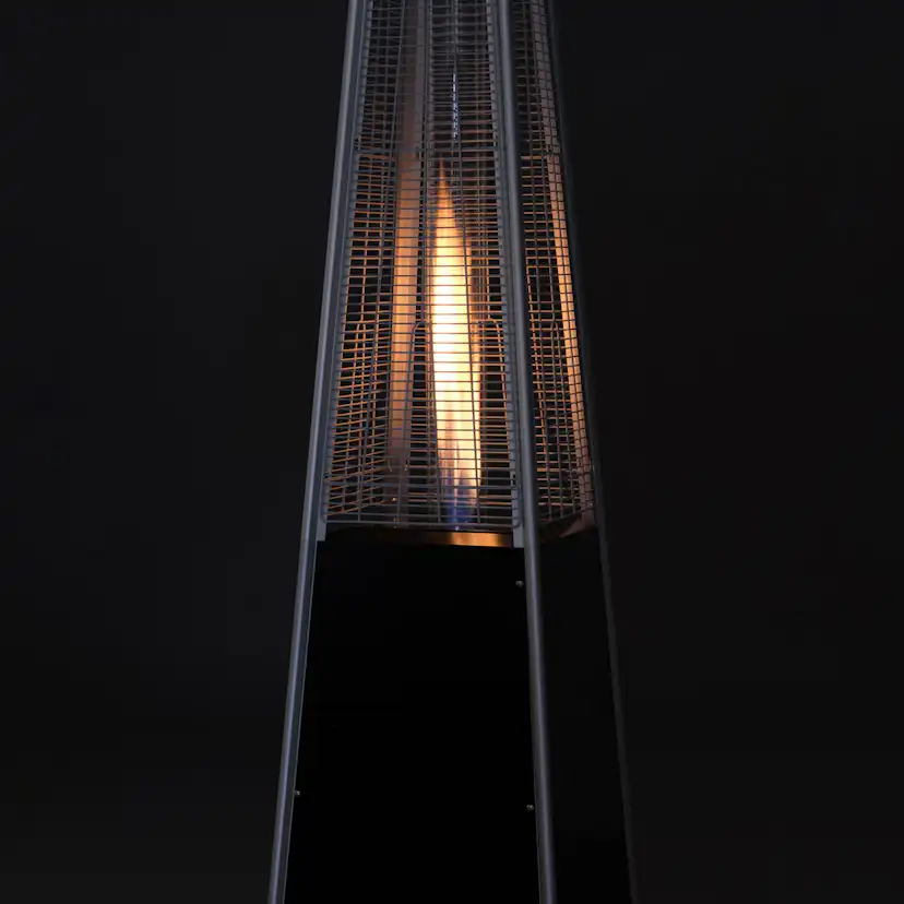 Terassvärmare Fornorth Pyramid 13kW Gasdriven Svart