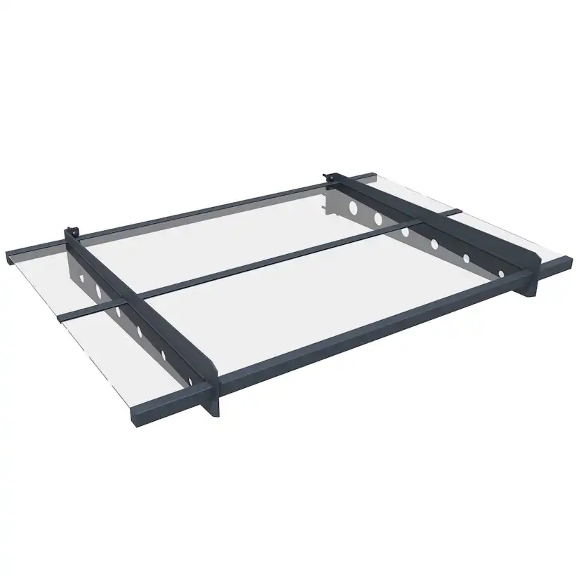 Entrétak Fornorth Modern Aluminium/Akryl 120x80 cm Väderbeständig