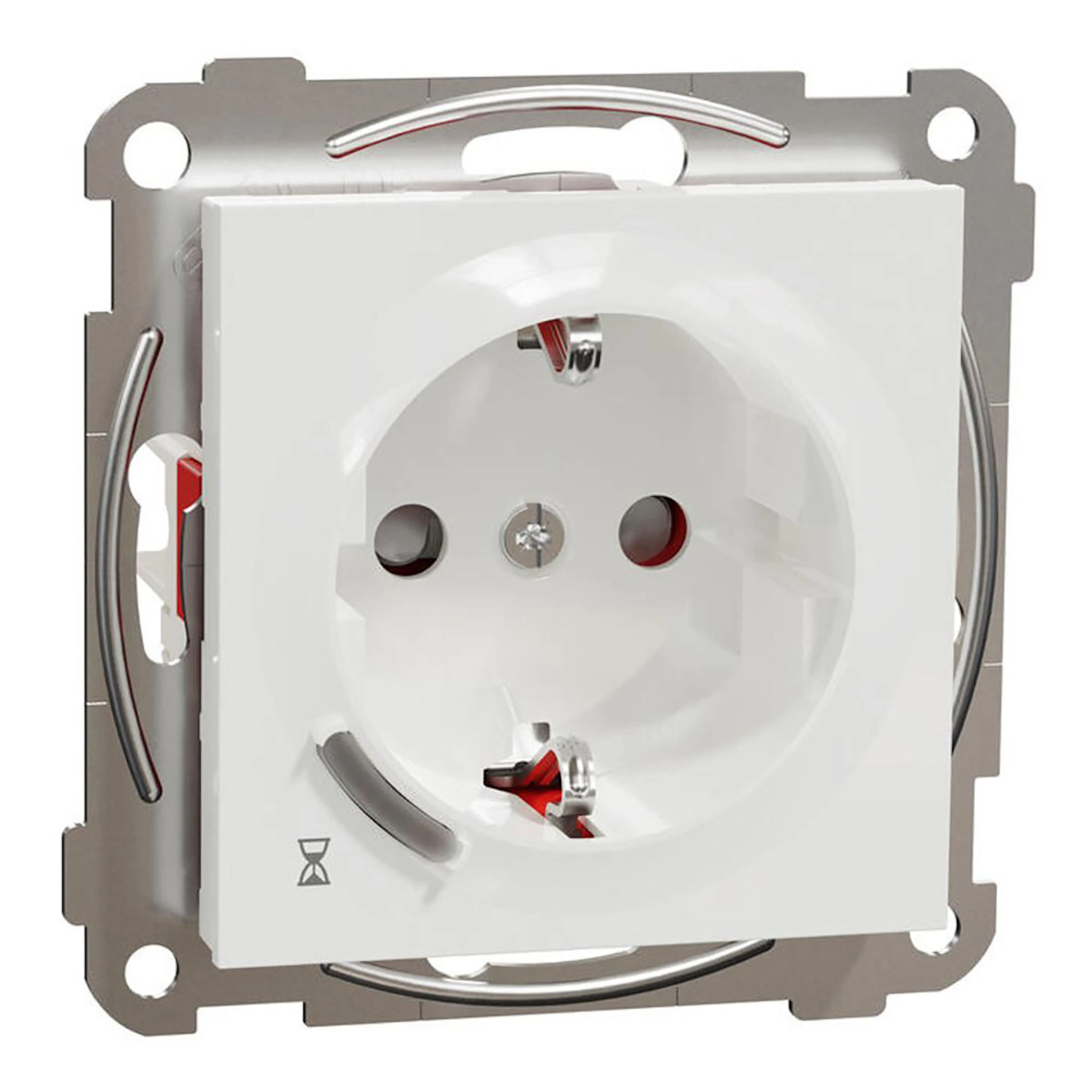 Timer Eluttag Elko RS 1-vägs 16A Vit Infällbar