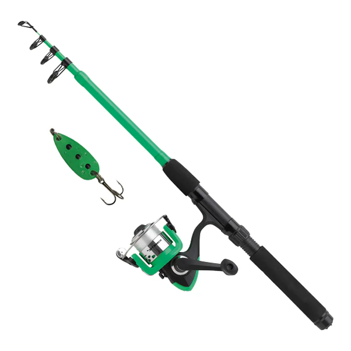 Fiskespö Kinetic Lille Viking Go Fishing Spin 5,6 Fot Grön