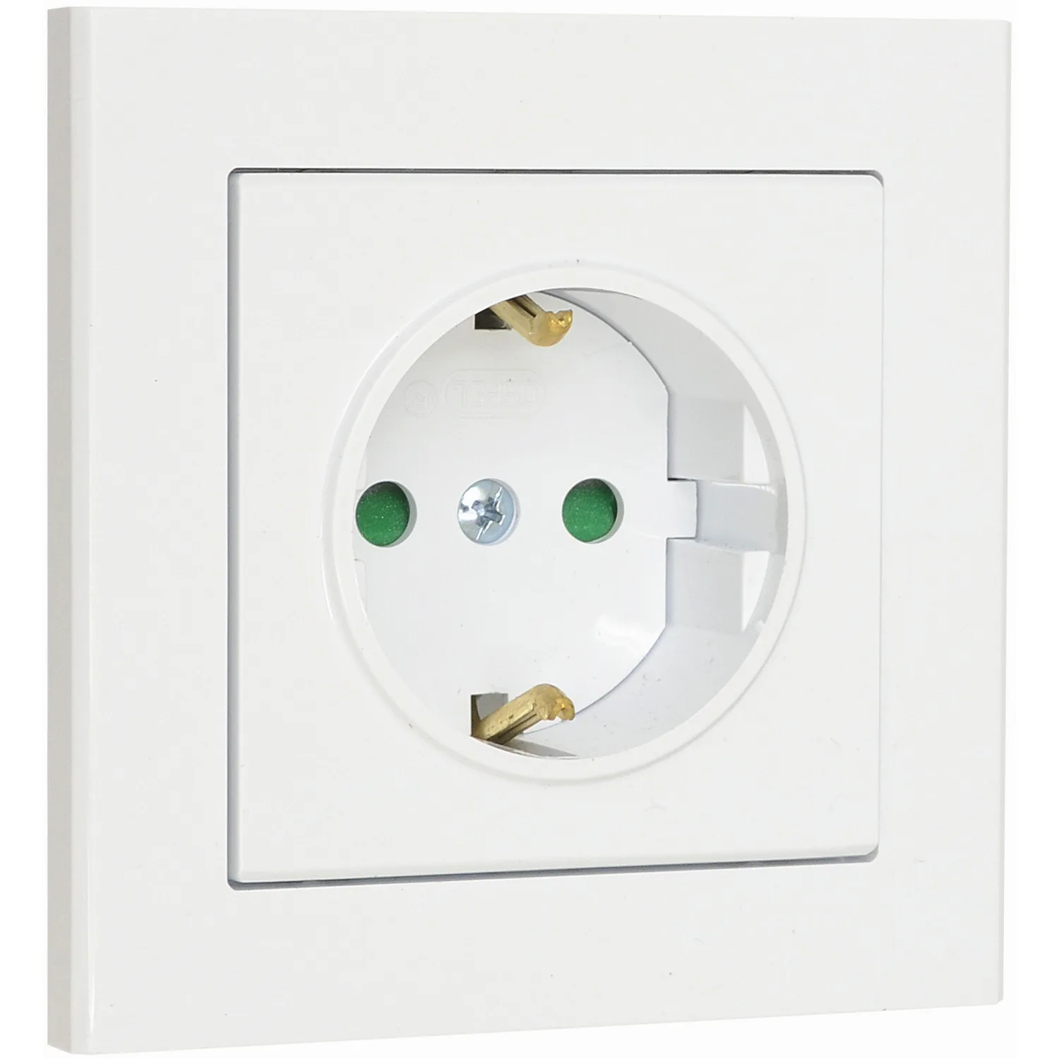 Vägguttag Malmbergs Optima 1-V Mj med Skruvanslutning