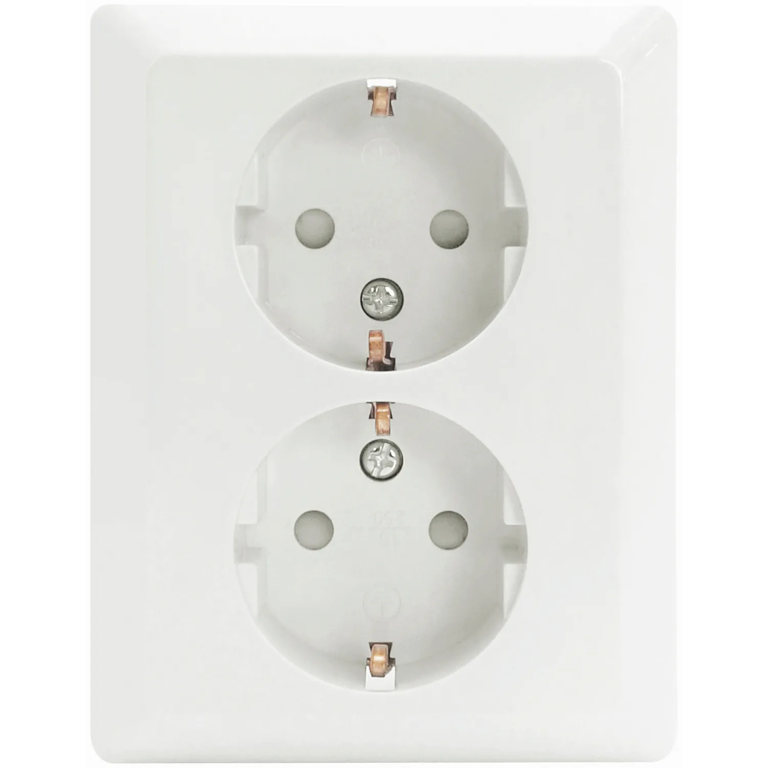 Vägguttag Malmbergs Gamma 2-Vägs Inf med Skruvanslutning