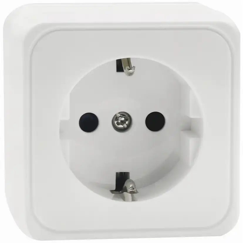 Uttag Malmbergs Gamma 1-Vägs Vit