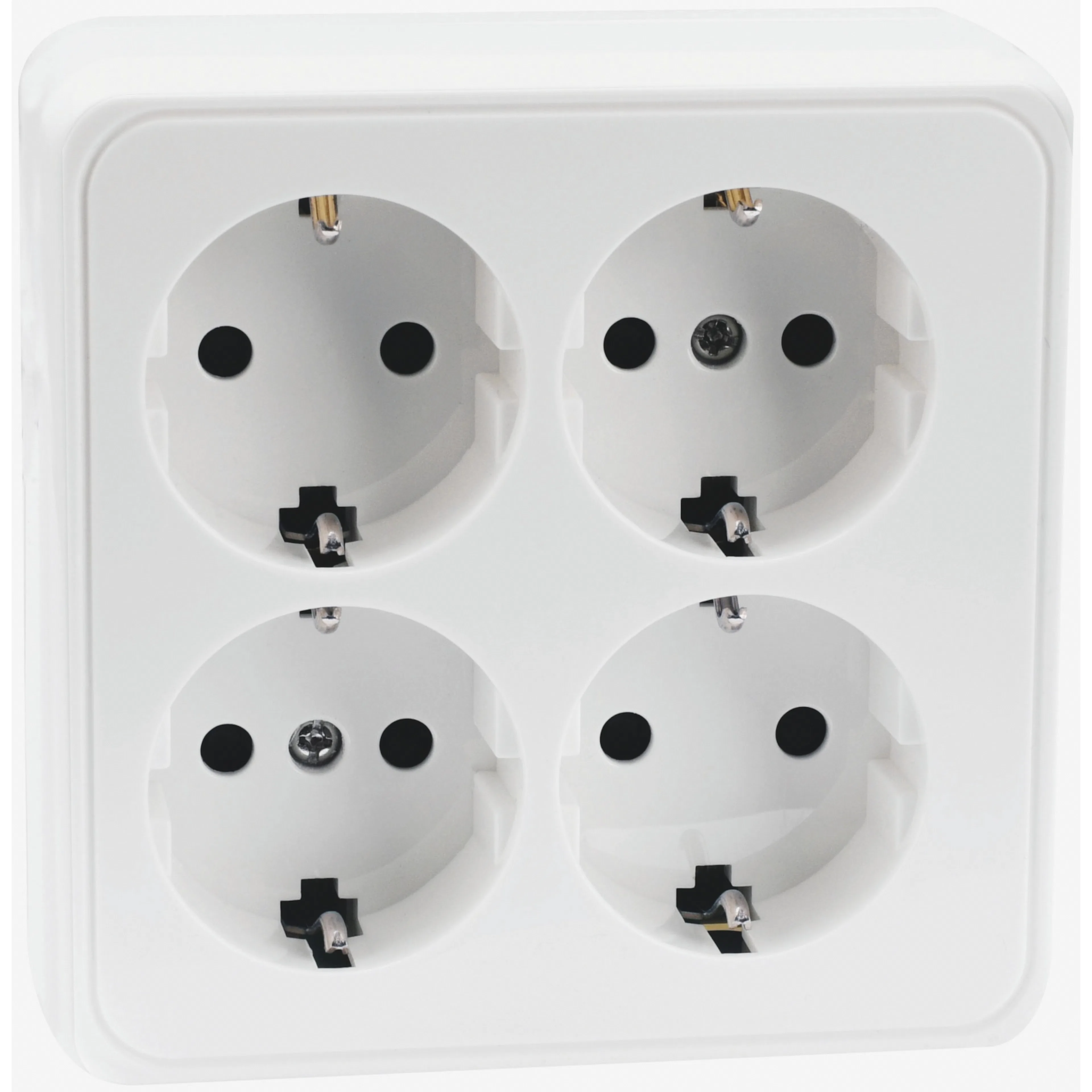 Uttag Malmbergs Gamma 4-Vägs Vit