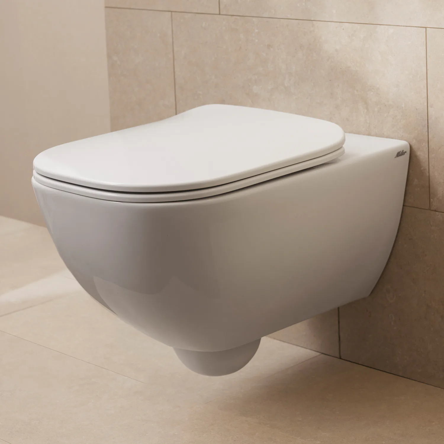 Vägghängd Toalettstol Miller Badrum Rimless