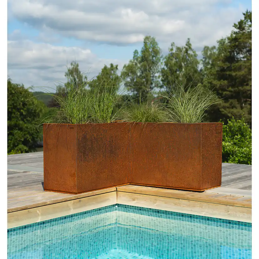 Komplett Hörn Jabo Planteringsbox Plantera 1200x1200x600 mm