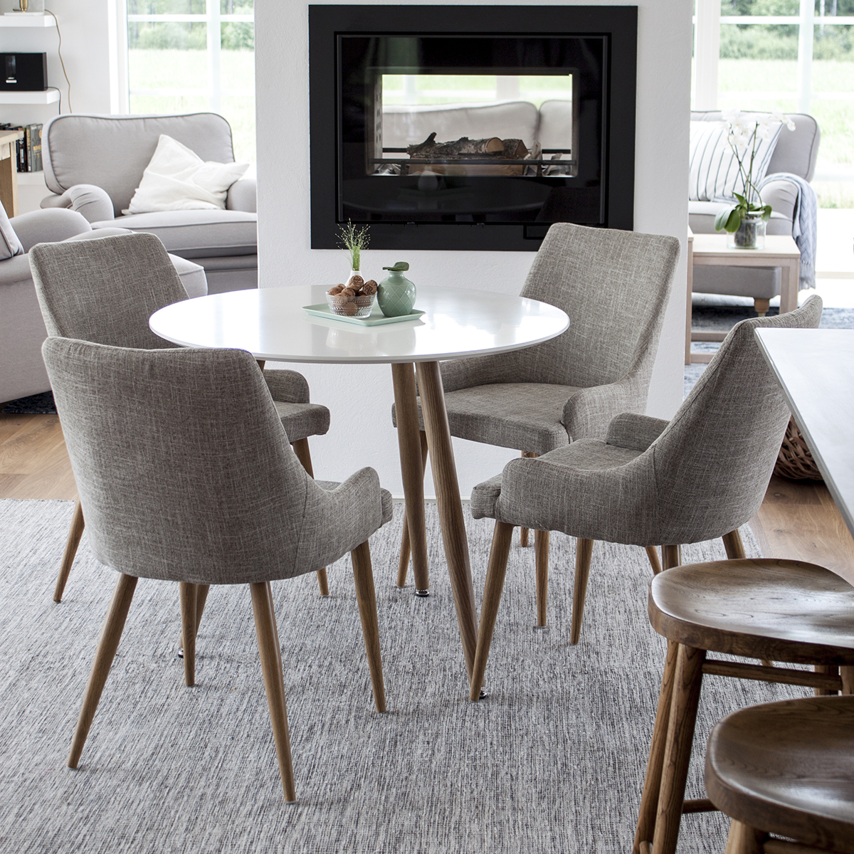 Matgrupp Venture Home Polar med 4st Plaza Stolar