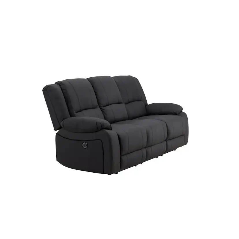 Soffa Venture Home Singapore Svart 3-Sits Reclinersoffa i Polyester