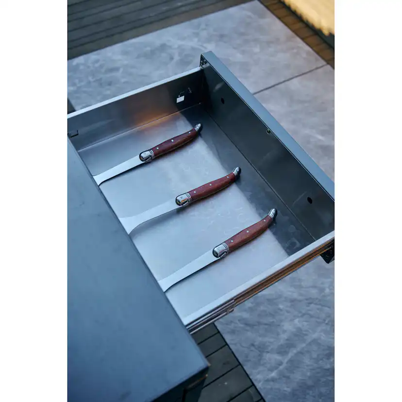 Förvaringsmodul med arbetsbänk Myoutdoorkitchen Nordic Line Stainless 304SS