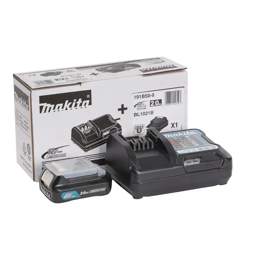 Batteripaket Makita 191B50-9 12V 2,0 Ah Li-ion Batteri och Laddare