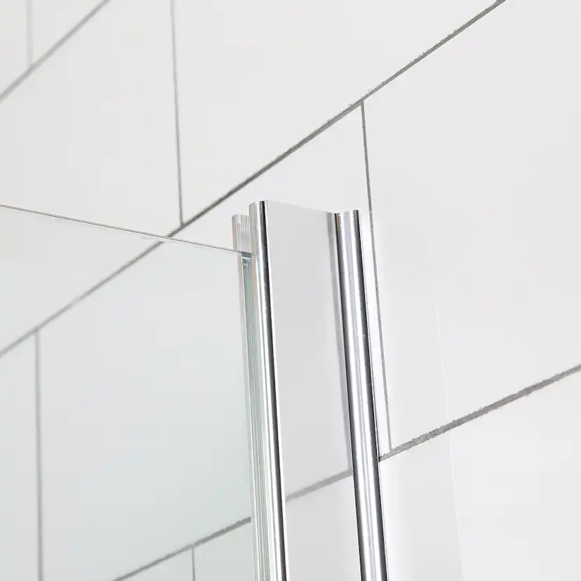 Duschhörn Bathlife Mångsidig Rak Vägg + Rak Dörr Delvis Frostat Glas