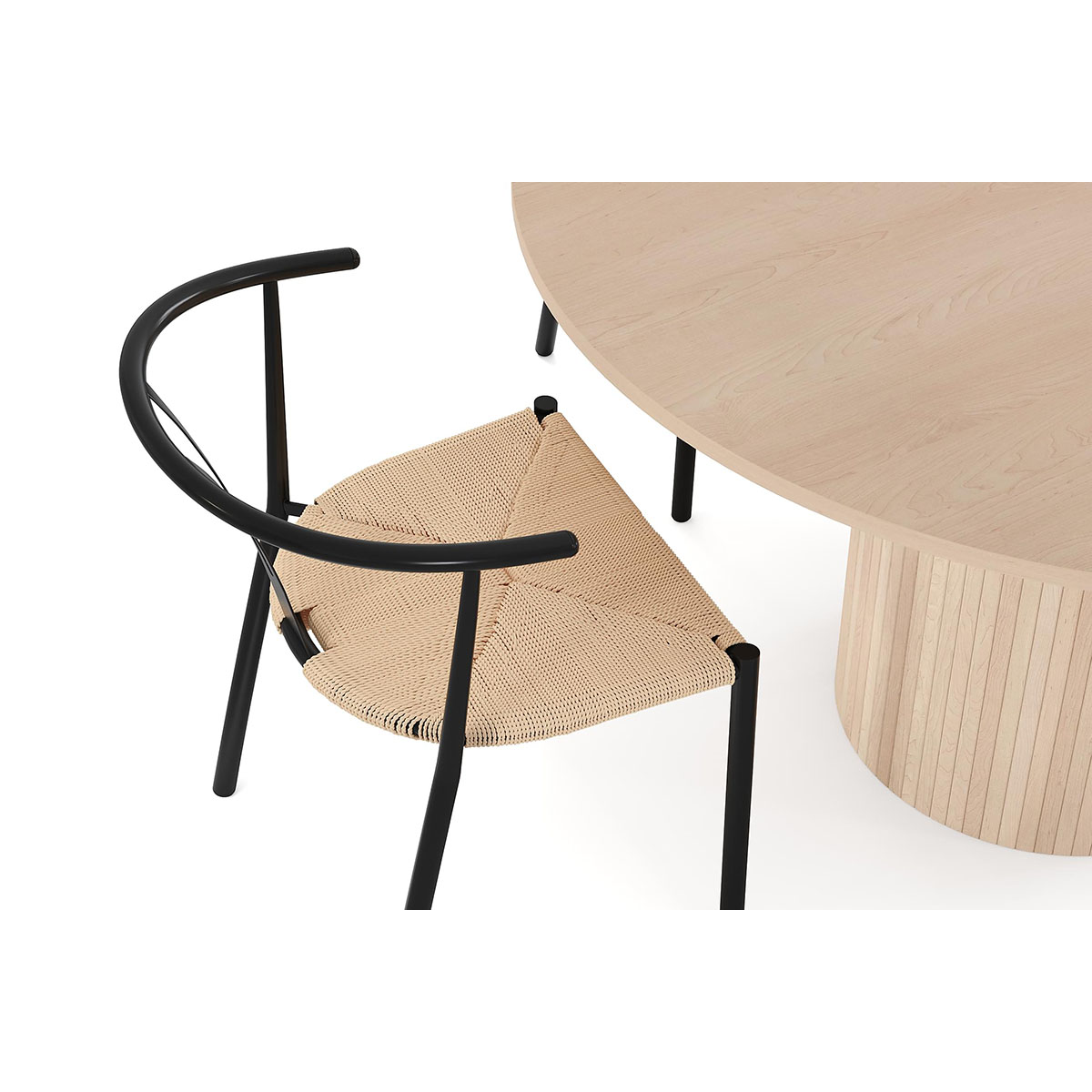 Matgrupp In Living Kopparbo Ø130 cm Med 4 st Elysia stolar