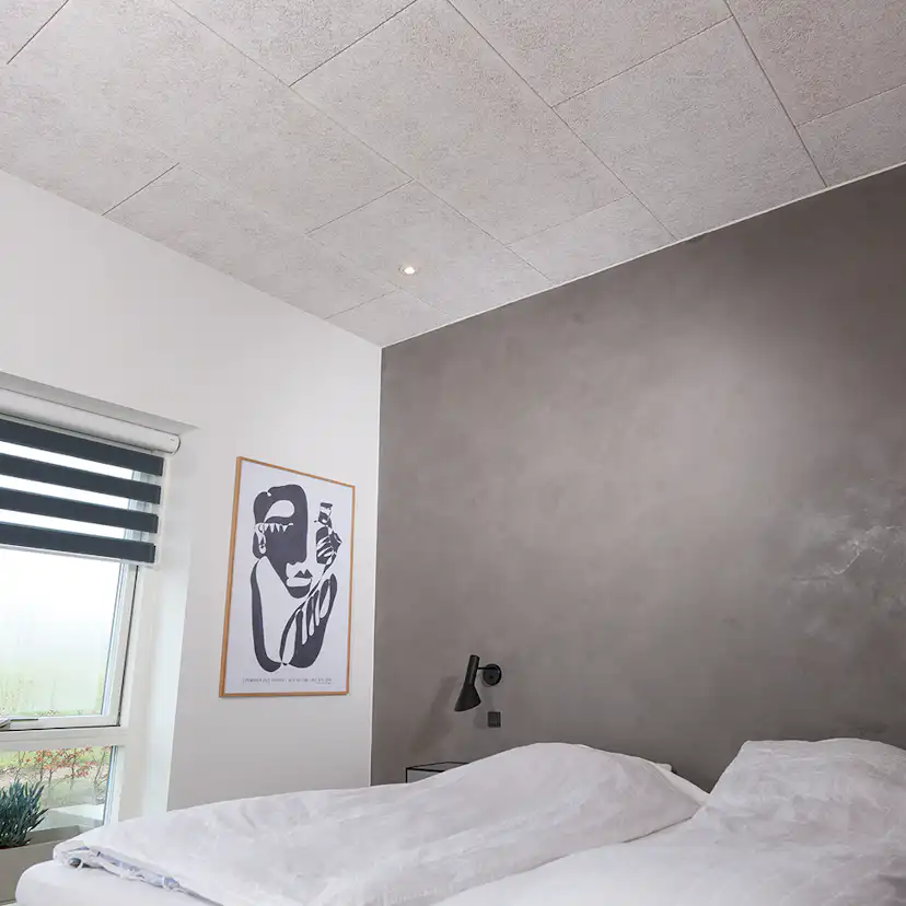 Takpanel Fibrotech Träbetong Xtrafin Vit 1200x600 mm