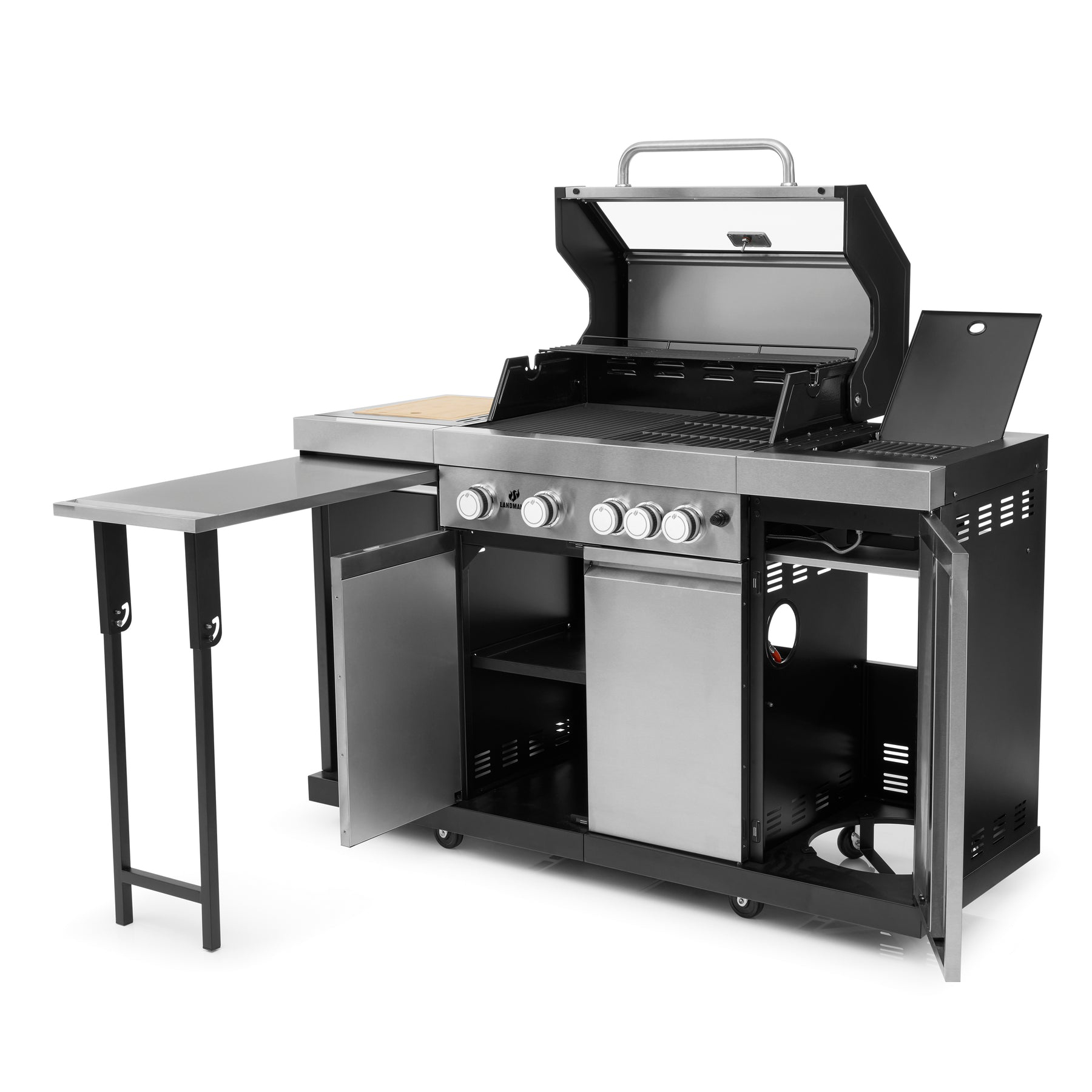 Gasol-/Kolgrill Landmann Avalon Hybrid Kitchen 4.1 MaxX
