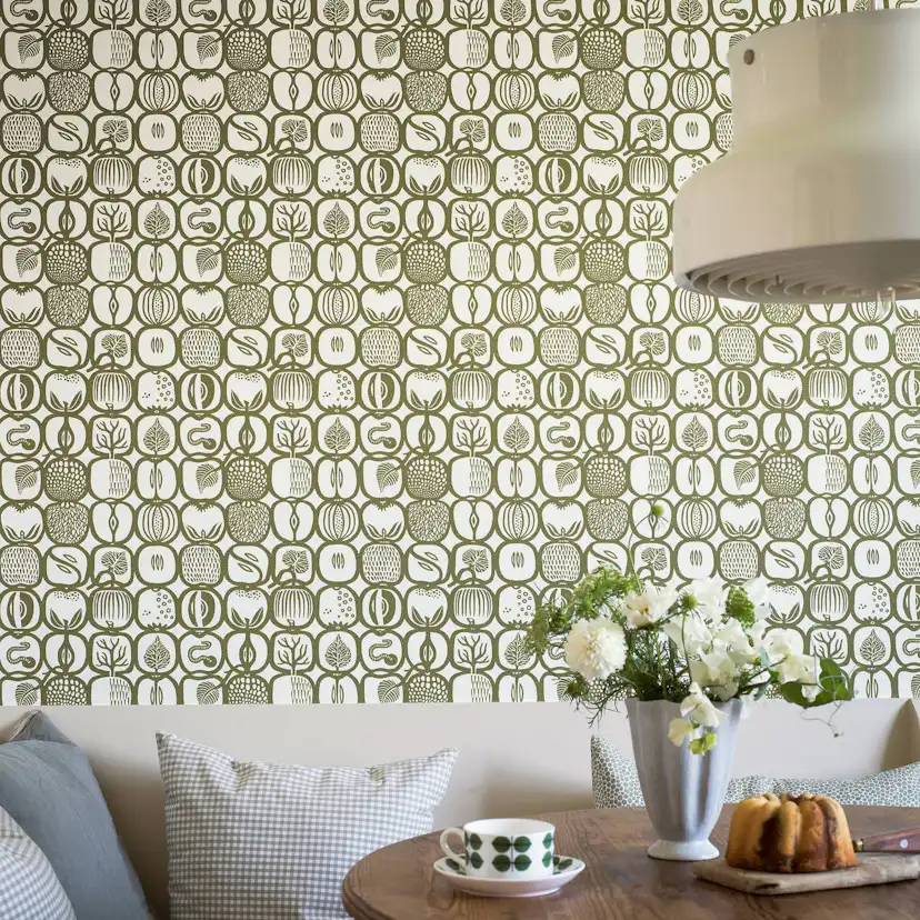 Tapet Boråstapeter Stig Lindberg Fruktlåda 1971