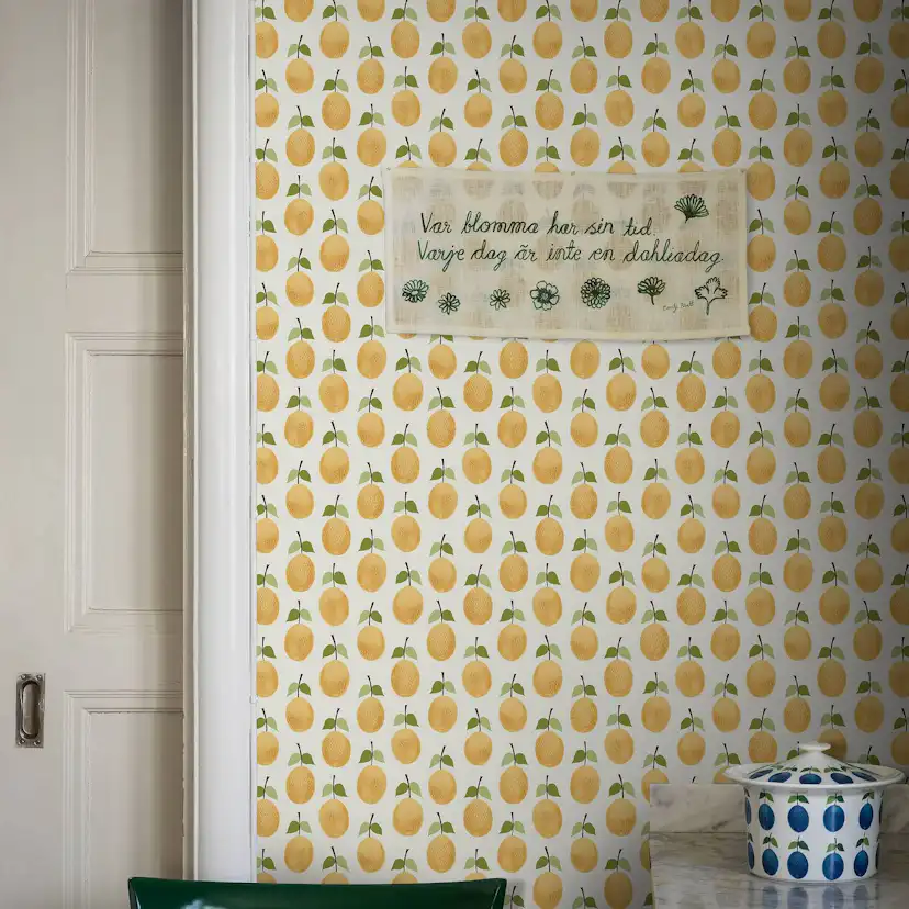 Tapet Boråstapeter Stig Lindberg Prunus 1975