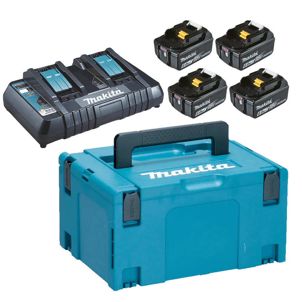 Batteriladdare Makita DC18RD 18V 4X6.0Ah