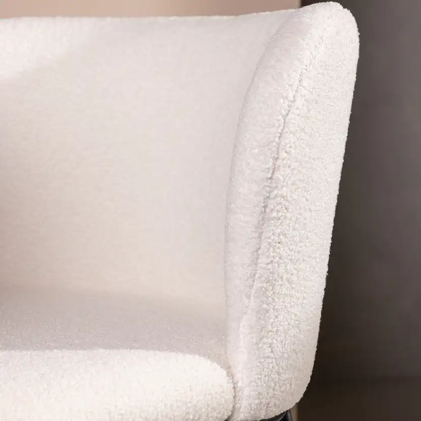 Matstol Venture Home Edina Vit Stol i Boucle 2 st