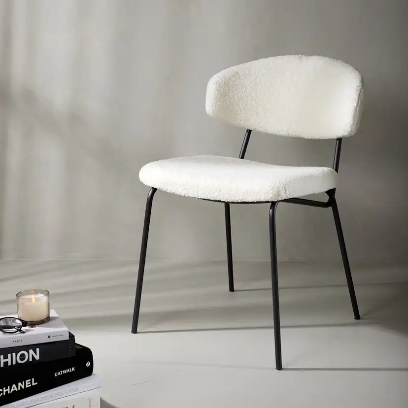 Matstol Venture Home Chico Stol i Boucle 2 st