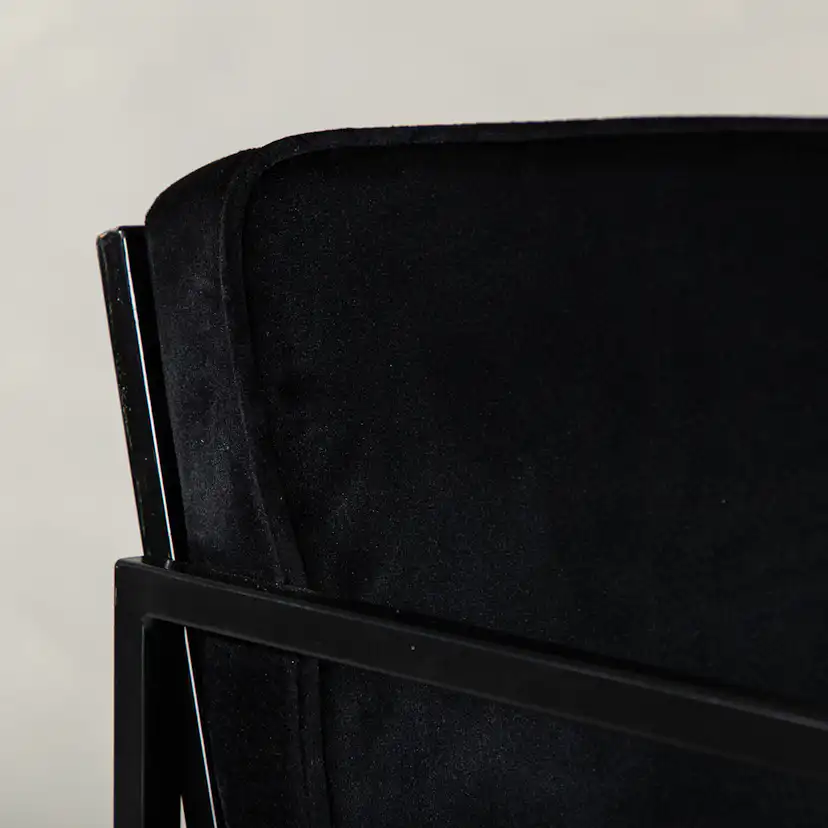 Matstol Venture Home Richmond Svart Sammetsklädd Stol 2 st