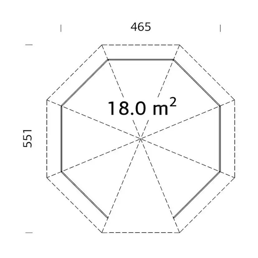 Paviljong Palmako Betty 18,0 m2