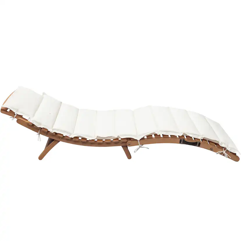 Solsäng Lyfco Forsvik Utomhus i Eukalyptus Trä med Dyna