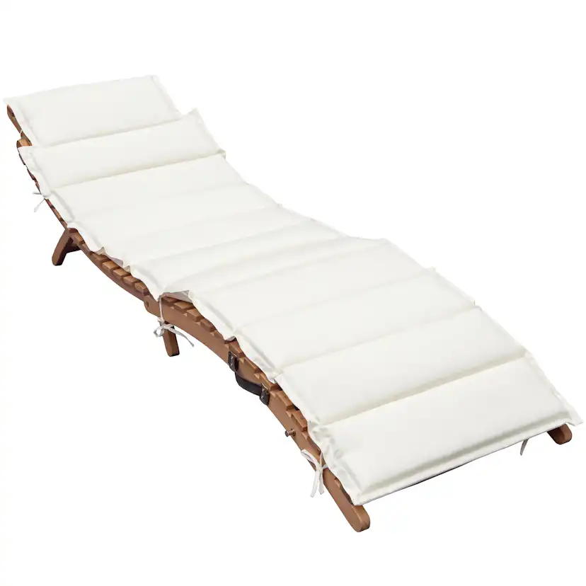 Solsäng Lyfco Forsvik Utomhus i Eukalyptus Trä med Dyna