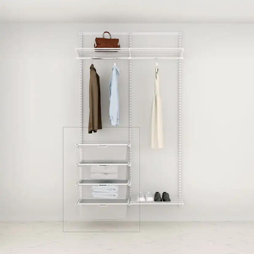 Tilläggslösning Elfa Ready Solution 60.2 Vit B: 607 mm