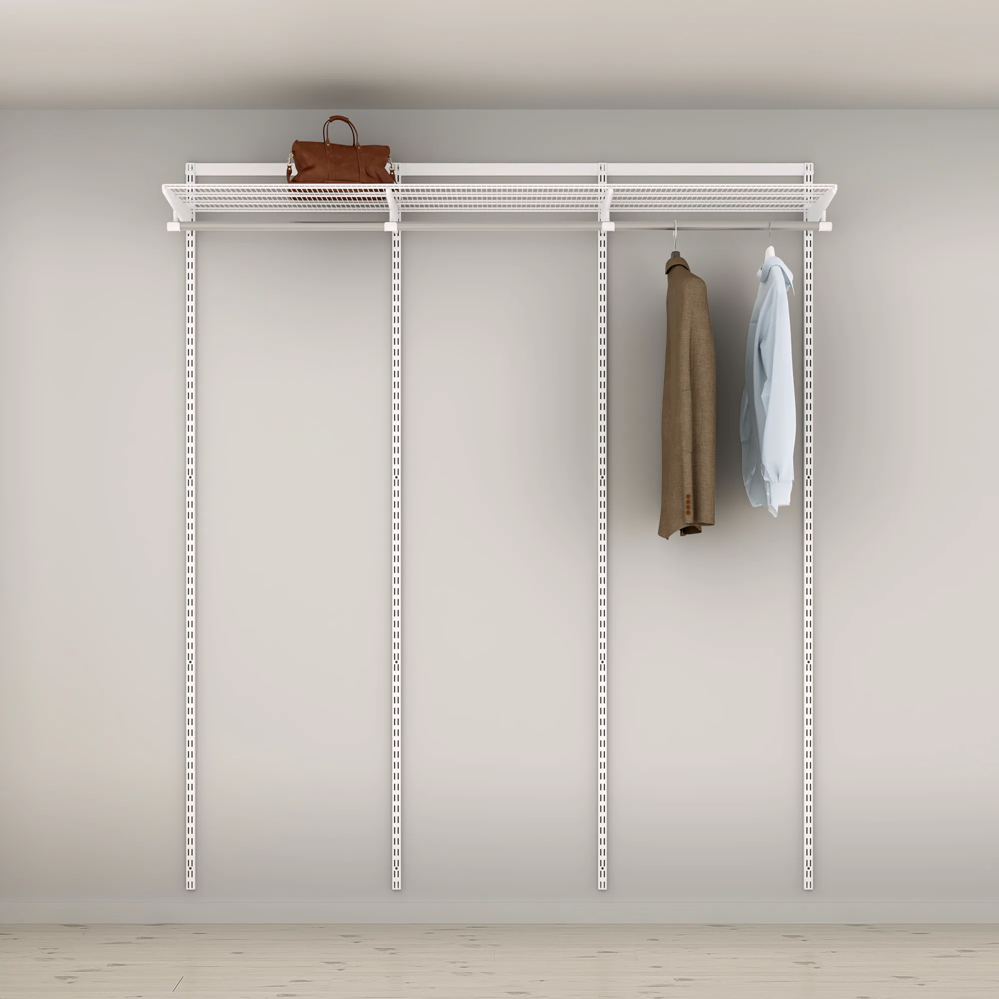 Garderobslösning Elfa Ready Solution Classic 6 Vit B: 1855 mm