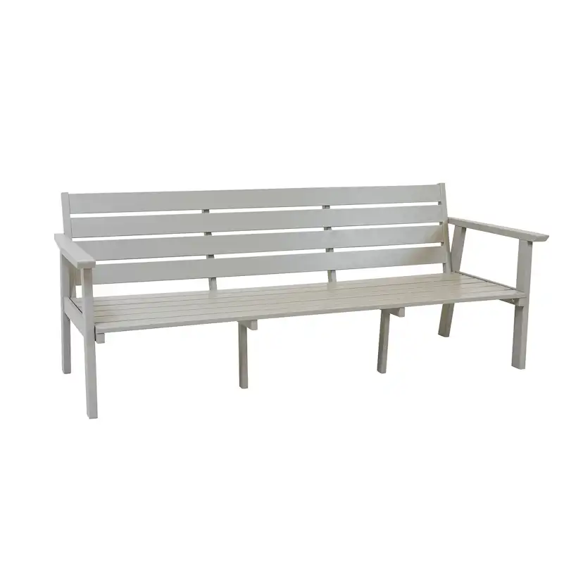 Loungesoffa Utomhus Eden Wood Ransvik 3-sits inkl Dynor Greige Svensk Norrlandsfuru FSC