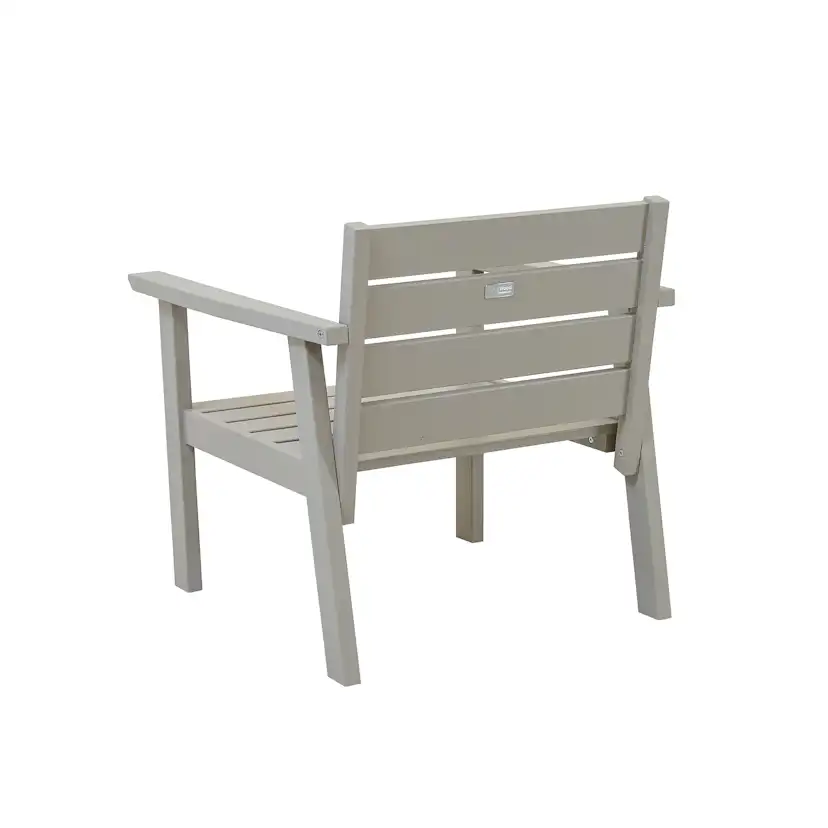 Träfåtölj ute Eden Wood Ransvik inkl Dynor Greige