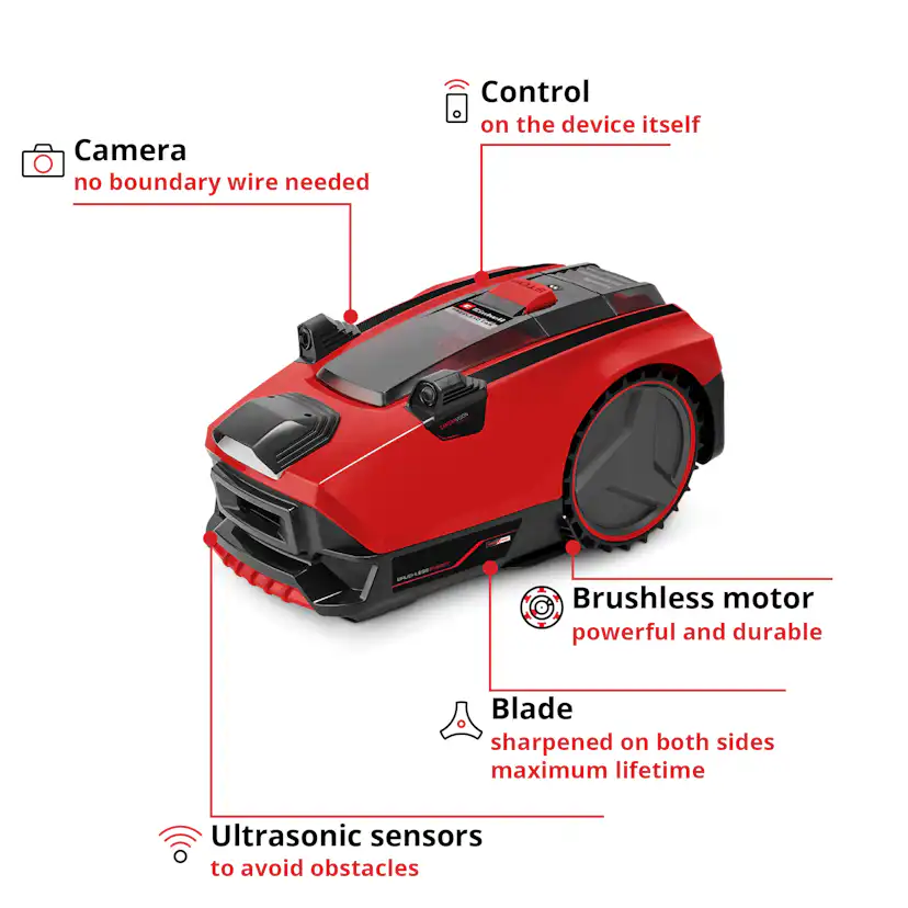 Robotgräsklippare Einhell Freelexo Cam 500 Utan Slinga