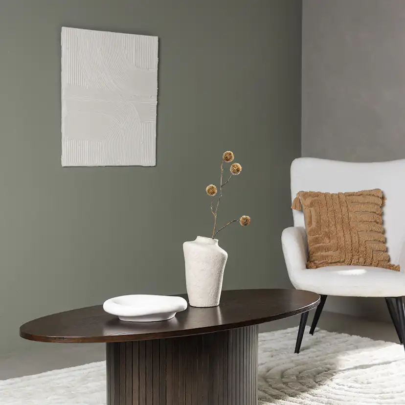 Soffbord Venture Home Bianca Mörkbrun Ovalt Vardagsrumsbord