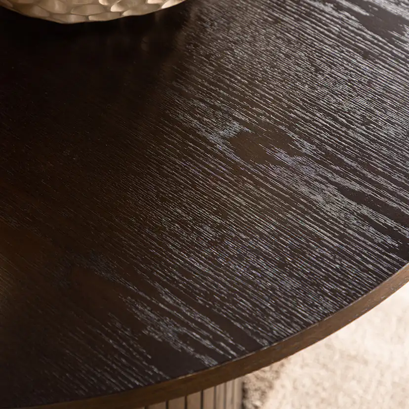 Soffbord Venture Home Bianca Mörkbrun Runt Vardagsrumsbord Ø80cm