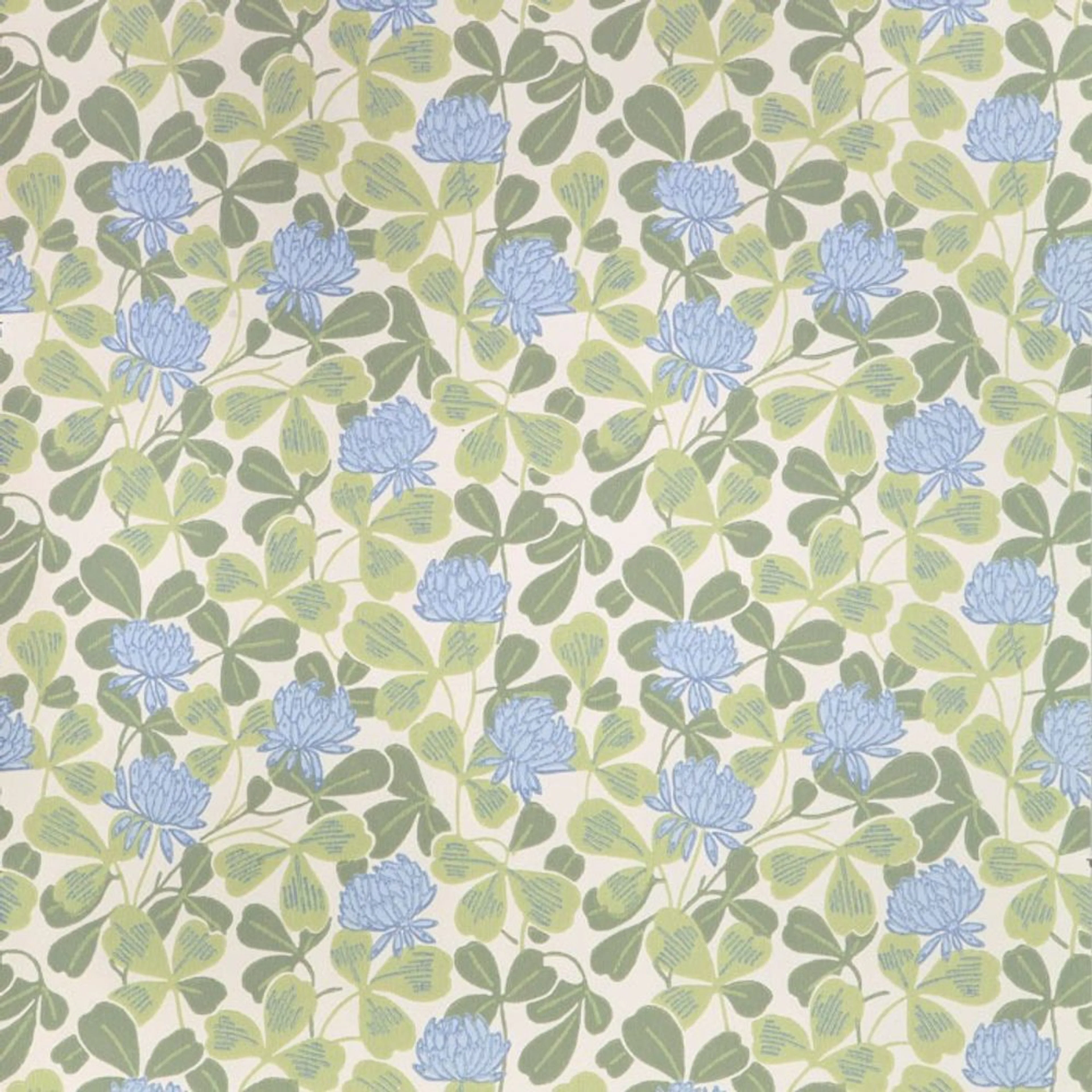 Mönstrad Tapet Duro Klöver Classic Gammalsvenska Papper