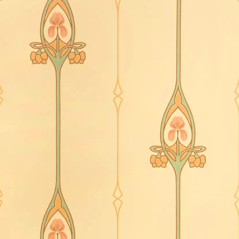 Mönstrade Tapeter Duro Gamla Grand Classic Paper med Jugendmönster