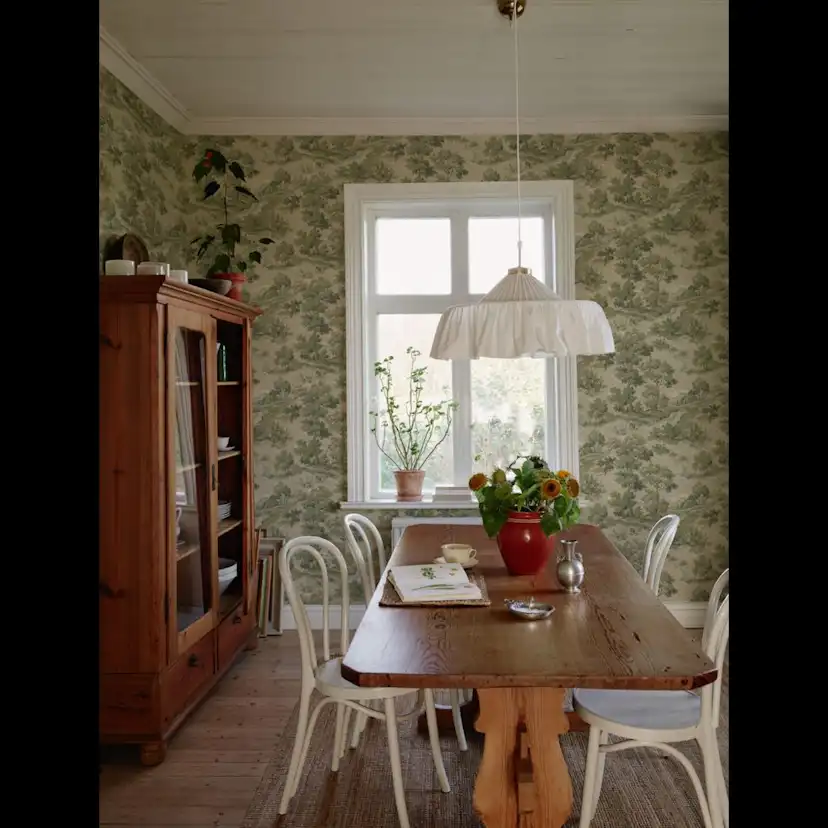 Tapet Duro Boulognerskogen Gammalsvenska Papper Mönstrad Tapet Classic