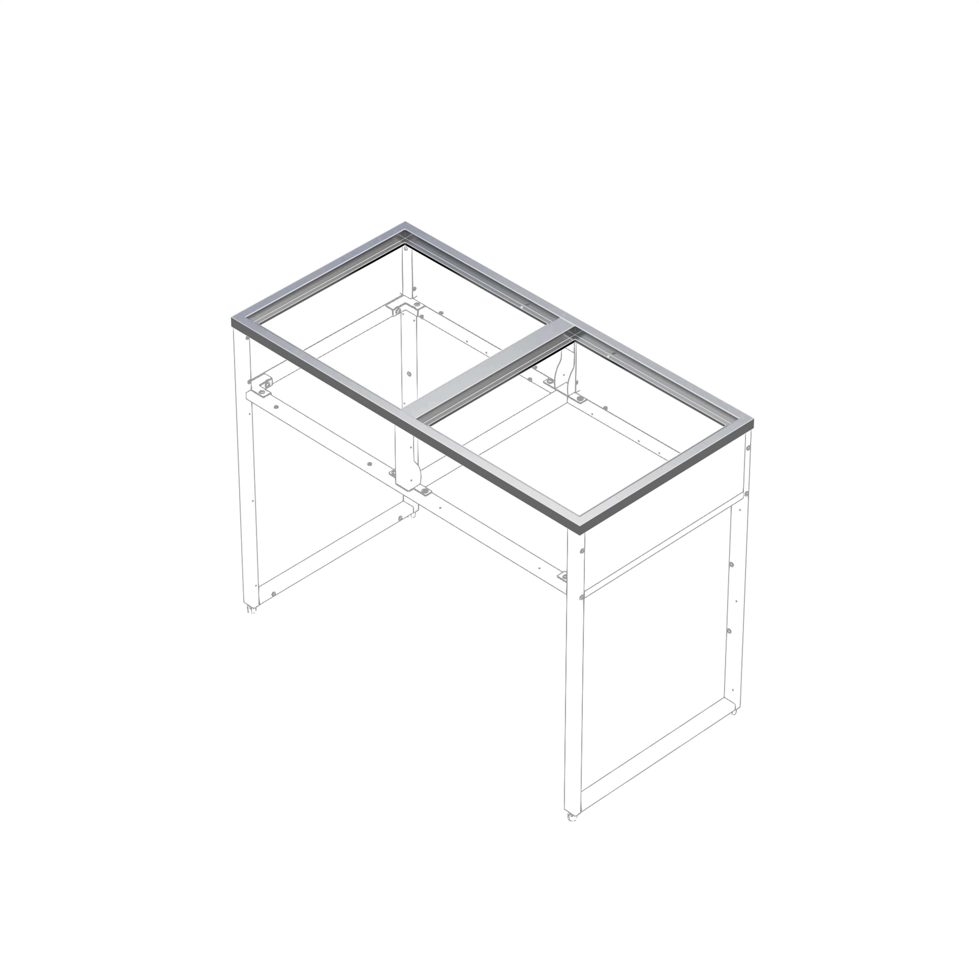 Ram Skotte Kitchen 2H Rostfri Till Utekök