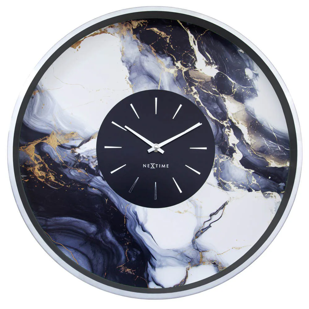Väggklocka NeXtime Marble Duo