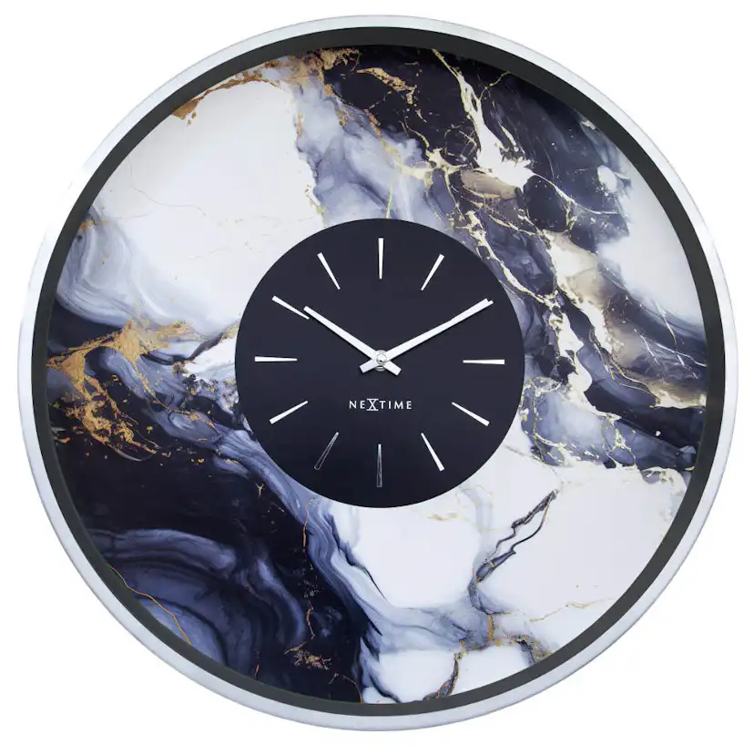 Väggklocka NeXtime Marble Duo