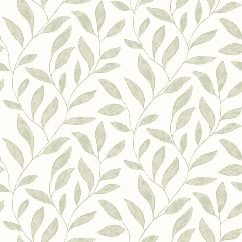 Tapet Fiona Home NW Soft Leaves 201201 Non Woven, Mönstrad Grön