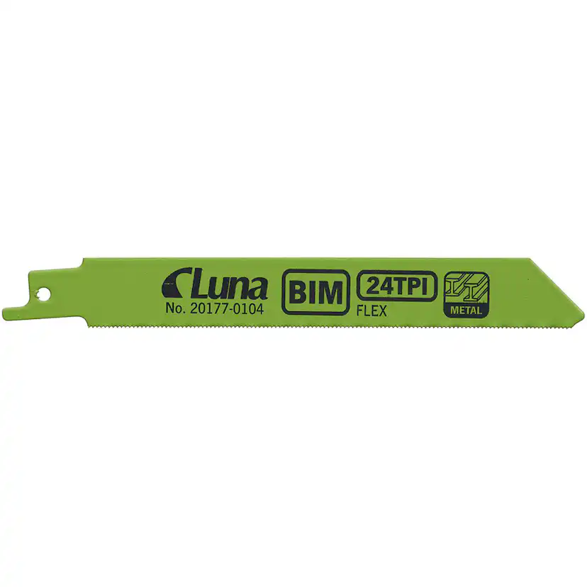 Tigersågblad Luna Tools 24T av Bi-metall med flexibel klinga För Metall